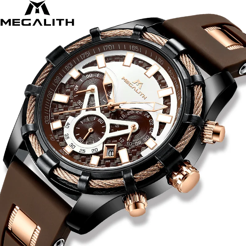 MEGALITH Casual Sport Watch Men Top Brand Luxury Quartz Wrist Watch for Man Fashion Waterproof Clock Man Relogio Masculino 8042
MEGALITH Casual Sport Watch Men Top Brand Luxury Quartz Wrist Watch for Man Fashion Waterproof Clock Man Relogio Masculino 8042