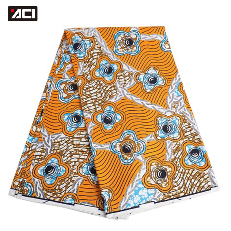 ACI New Fashion African Wax Print Fabric Ankara 6 Yards Super Polyester Wax Hot Sale Design African Print Fabric Patchwork Batik
ACI New Fashion African Wax Print Fabric Ankara 6 Yards Super Polyester Wax Hot Sale Design African Print Fabric Patchwork Batik
