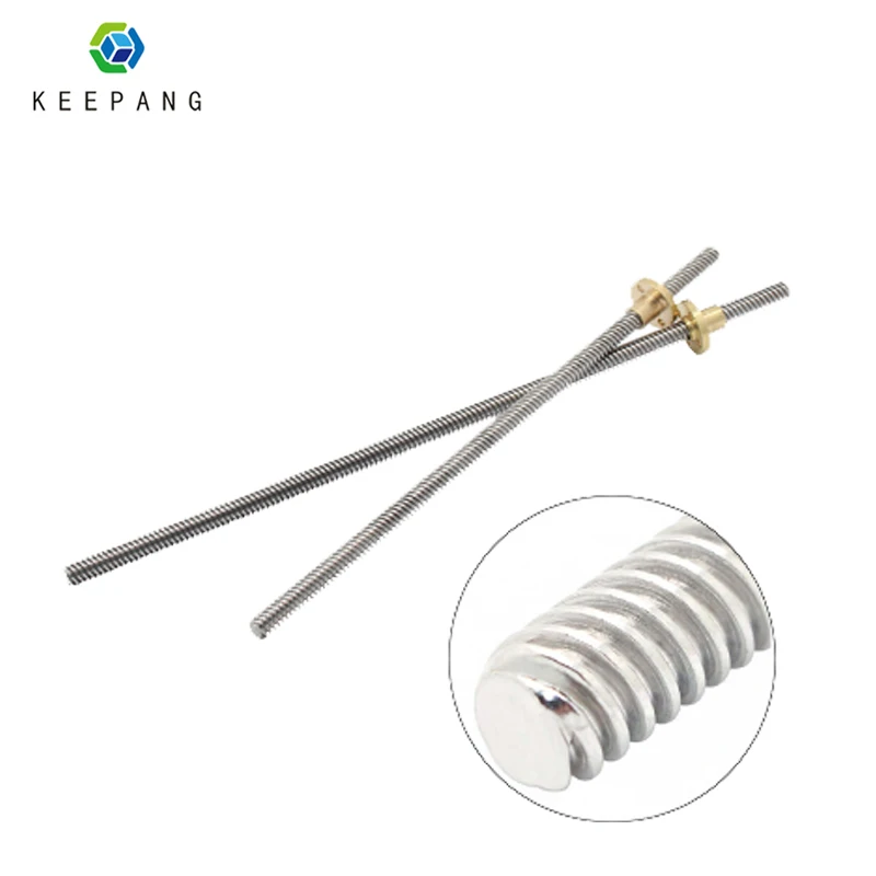 T8 Lead Screw 600mm 650mm 700mm 750mm 800mm 850mm 900mm 950mm 3D Printers Parts lead 8mm Screws Copper Nuts Leadscrew
T8 Lead Screw 600mm 650mm 700mm 750mm 800mm 850mm 900mm 950mm 3D Printers Parts lead 8mm Screws Copper Nuts Leadscrew