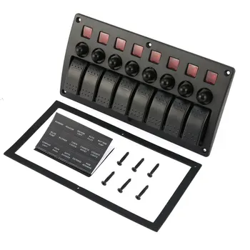 3PIN 8 Gang LED Car Boat Rocker Switch Panel USB Cigarette Lighter Socket Voltmeter Auto Car LED Boat Switch Panel
3PIN 8 Gang LED Car Boat Rocker Switch Panel USB Cigarette Lighter Socket Voltmeter Auto Car LED Boat Switch Panel