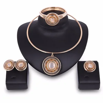Retro African Jewelry Sets Necklace Earrings Bangle Ring Set Ancient Gold Color Jewelry For Women Wedding Bridal Party Gift
Retro African Jewelry Sets Necklace Earrings Bangle Ring Set Ancient Gold Color Jewelry For Women Wedding Bridal Party Gift