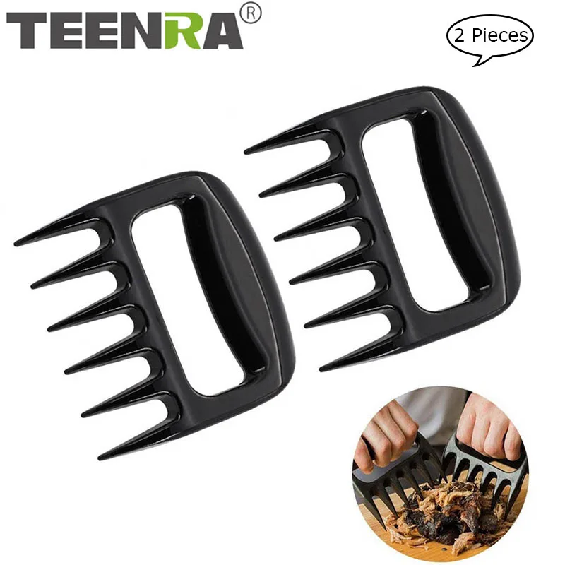 TEENRA 2Pcs/set Bear Meat Claws Barbecue Fork Tongs Meat Claws For Pulled Pork Shredding Chicken Separator Handler Barbecue Tool
TEENRA 2Pcs/set Bear Meat Claws Barbecue Fork Tongs Meat Claws For Pulled Pork Shredding Chicken Separator Handler Barbecue Tool