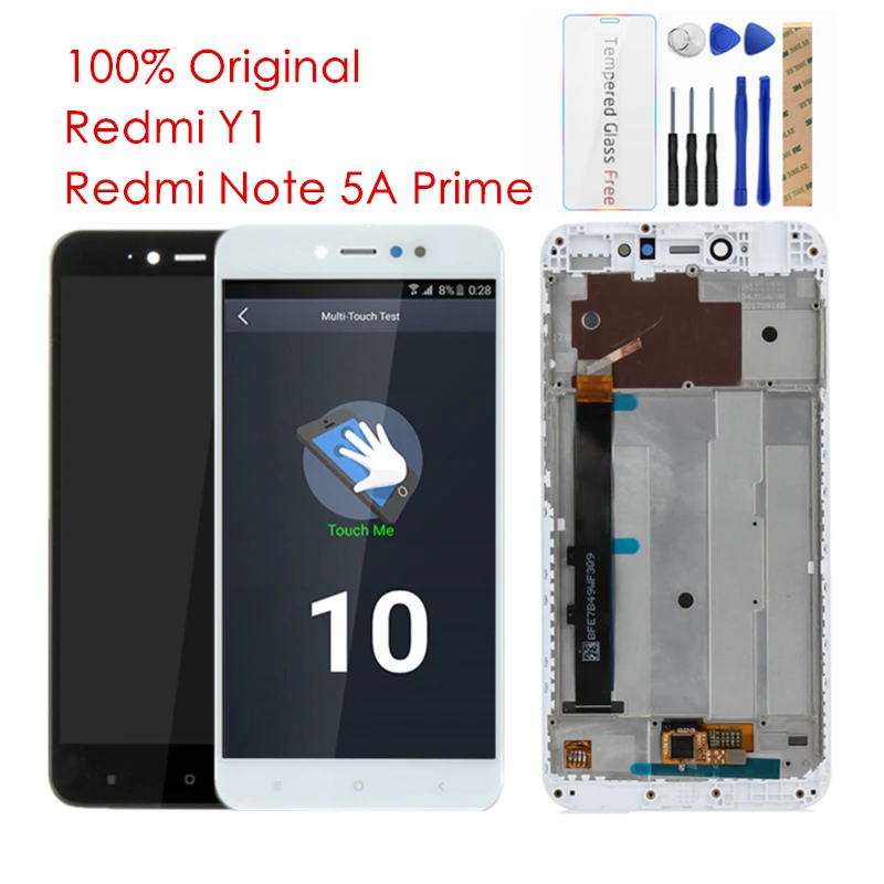 Original For Xiaomi Redmi Note 5A Prime LCD Display + Frame 10 Touch Screen For Redmi Y1 LCD Digitizer Replacement Spare Parts
Original For Xiaomi Redmi Note 5A Prime LCD Display + Frame 10 Touch Screen For Redmi Y1 LCD Digitizer Replacement Spare Parts