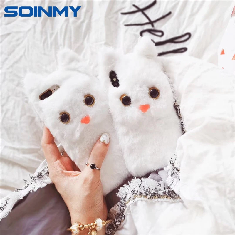 3D Cartoon Animla Cat phone case for iphone 6 6s 7 8 plus X Lovely cute cat plush back cover for iphone 6 7 8 X Capa Coque funda
3D Cartoon Animla Cat phone case for iphone 6 6s 7 8 plus X Lovely cute cat plush back cover for iphone 6 7 8 X Capa Coque funda