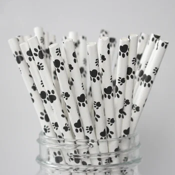 25pcs Black Dog Paw paper drinking straw Black Theme Celebration Decor Party Straws Kids Craft Pet Dogs cool cow milk
25pcs Black Dog Paw paper drinking straw Black Theme Celebration Decor Party Straws Kids Craft Pet Dogs cool cow milk