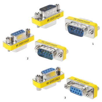 

2 Pcs DB9 MINI Gender Changer Adapter 9Pin RS232 Com D-Sub VGA Plug Connect High Quality DB9 Connector Adapters