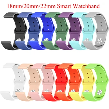 18mm 20mm 22mm Silicone band for Huawei/Withings/Samsung Galaxy/gear s3/ Amazfit Bip Smart watch replacement Strap wristbands
18mm 20mm 22mm Silicone band for Huawei/Withings/Samsung Galaxy/gear s3/ Amazfit Bip Smart watch replacement Strap wristbands