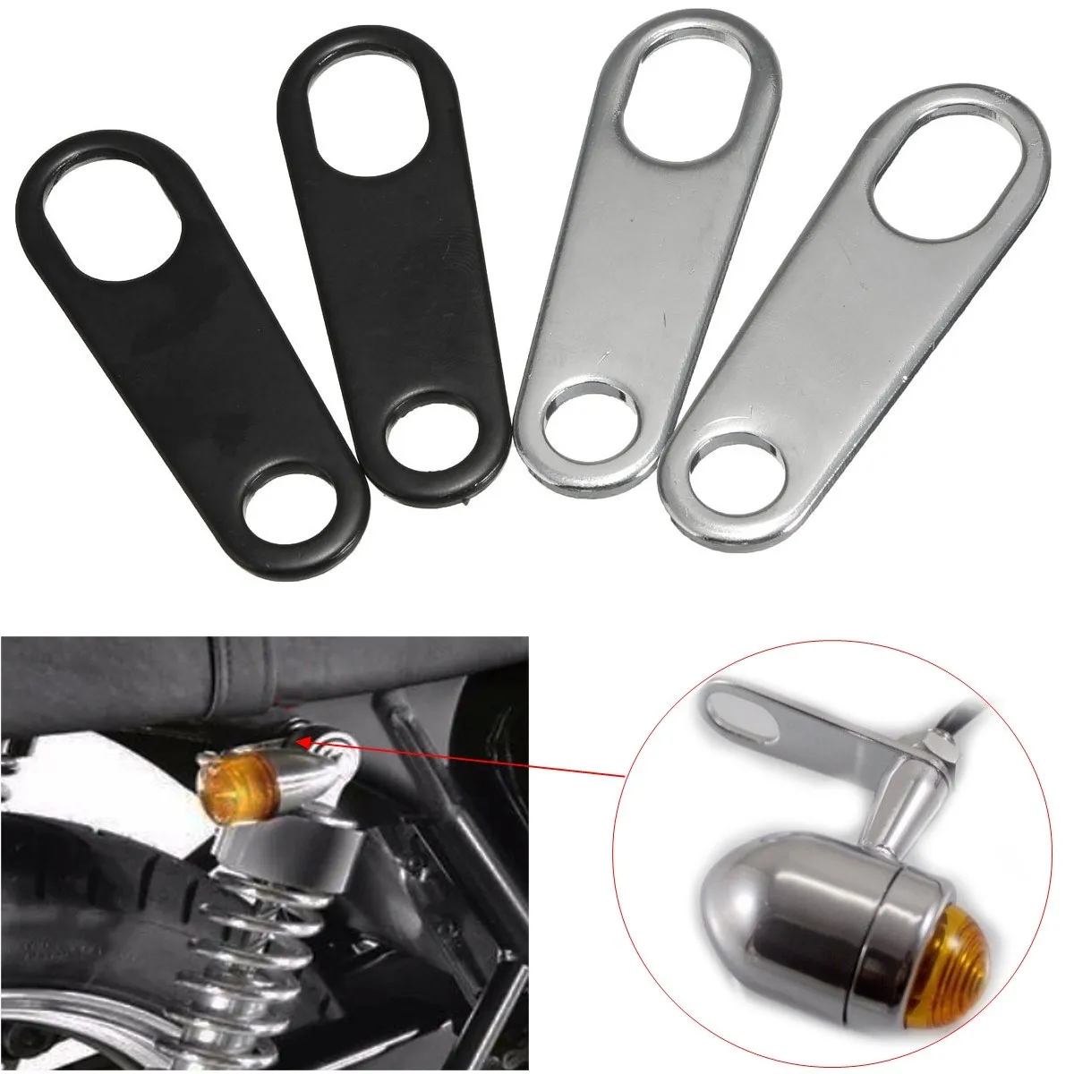 2x Indicator Turn Signal Light Lamp Holder Shock Brackets Motorcycle For Custom Fork Chopper Bobber Cafe Racer Clamp Mounts
2x Indicator Turn Signal Light Lamp Holder Shock Brackets Motorcycle For Custom Fork Chopper Bobber Cafe Racer Clamp Mounts