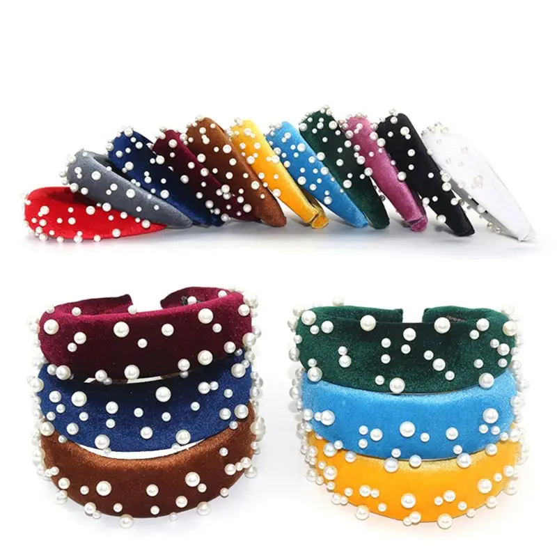 Minimalist Thick Sponge Headband Women Velvet Solid Color Wide Hair Hoop Jewelry Irregular Imitation Pearl Beads Party Headpiece
Minimalist Thick Sponge Headband Women Velvet Solid Color Wide Hair Hoop Jewelry Irregular Imitation Pearl Beads Party Headpiece