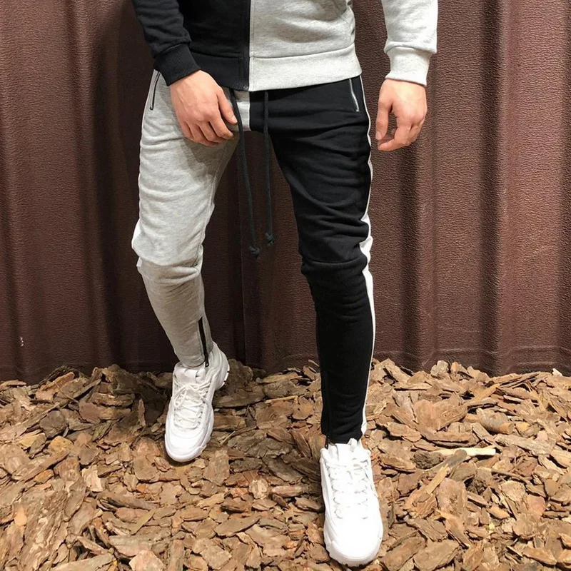 New Men Casual Hip Hop Patchwork Joggers Zipper Pencil Sweatpants Drawstring Waist Trousers Sport Track Pants Pants Streetwear
New Men Casual Hip Hop Patchwork Joggers Zipper Pencil Sweatpants Drawstring Waist Trousers Sport Track Pants Pants Streetwear