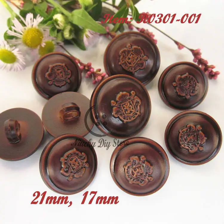 144pcs 17mm coffee imitation wood vintage resin buttons suit jacket buttons sewing accessories wholesale
144pcs 17mm coffee imitation wood vintage resin buttons suit jacket buttons sewing accessories wholesale