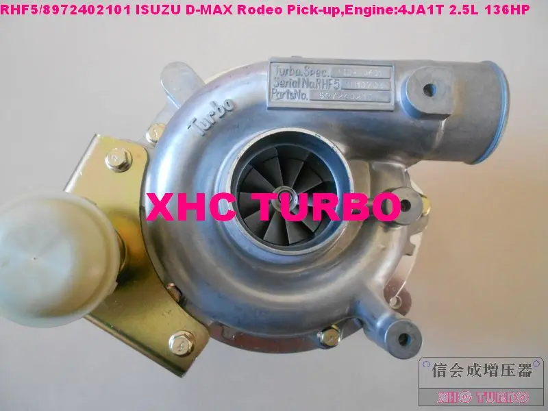 NEW RHF5 8972402101 VIDA Turbo Turbocharger for ISUZU D-MAX Rodeo Pick-up 4JA1T 2.5L
NEW RHF5 8972402101 VIDA Turbo Turbocharger for ISUZU D-MAX Rodeo Pick-up 4JA1T 2.5L