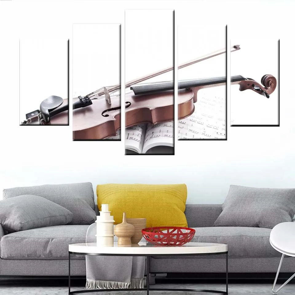 Modular modern poster canvas picture 5 pieces of musical instrument violin print painting living room home decoration wall art
Modular modern poster canvas picture 5 pieces of musical instrument violin print painting living room home decoration wall art
