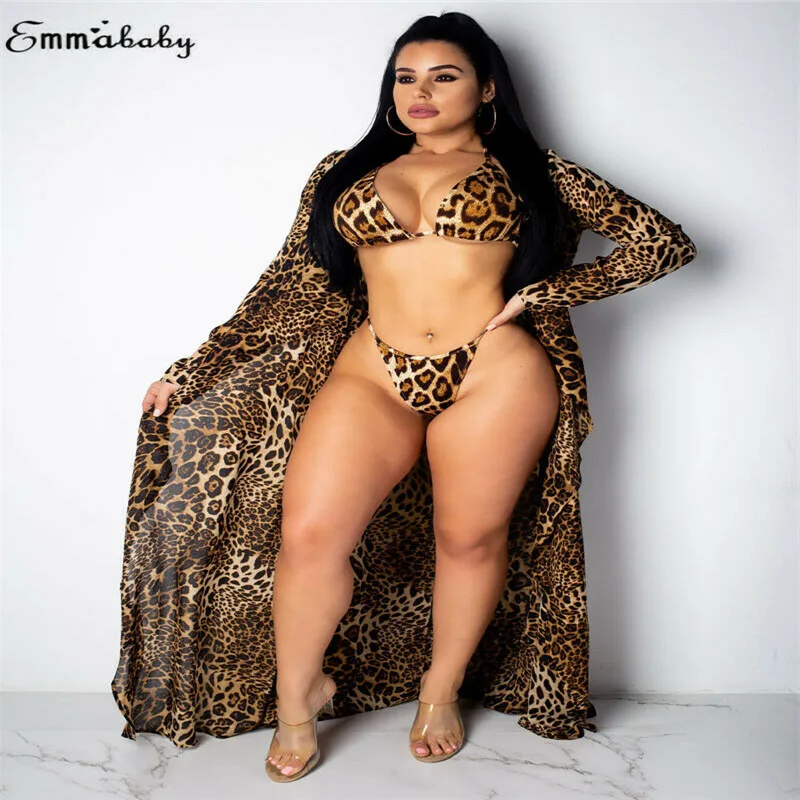 New Trendy Women clothes Polyester casual Leopard Bikini Set Swimsuit Swimwear Thong Cover Up Beachwear Suit 3PC
New Trendy Women clothes Polyester casual Leopard Bikini Set Swimsuit Swimwear Thong Cover Up Beachwear Suit 3PC