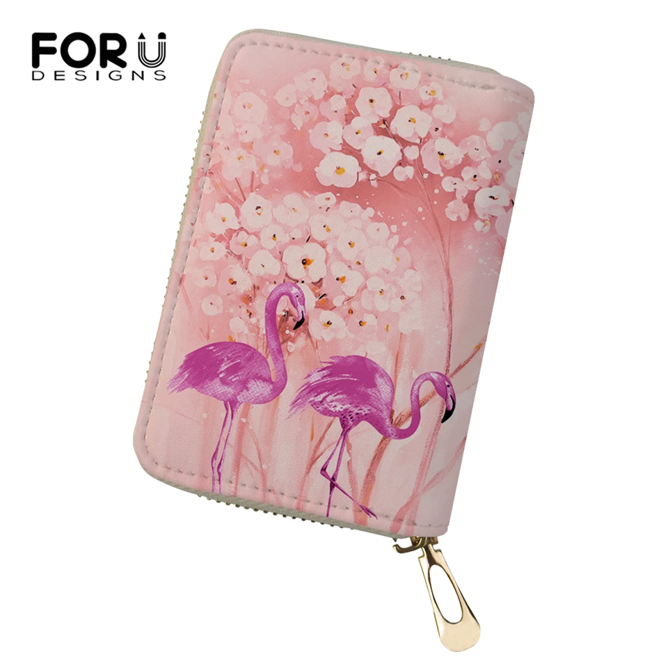 FORUDESIGNS Cartoon Women Business PU Card Holder Flower Flamingo Printing Pattern Girls Money Purses Bags Fashion Cluth Wallets
FORUDESIGNS Cartoon Women Business PU Card Holder Flower Flamingo Printing Pattern Girls Money Purses Bags Fashion Cluth Wallets