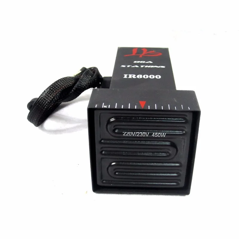 Infrared upper heater top head for LY IR6000 BGA rework station with built-in 450W ceramic with cooling fan 7pins connector
Infrared upper heater top head for LY IR6000 BGA rework station with built-in 450W ceramic with cooling fan 7pins connector