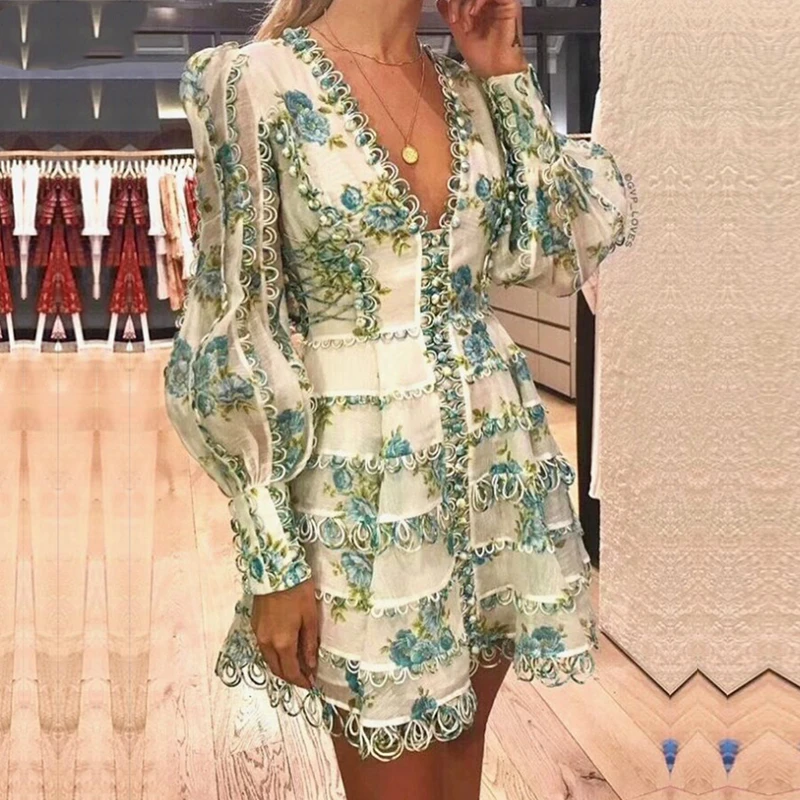 2019 Evening Party Dress Vestidos Verano Sexy V Neck Puff Long Sleeve Mini Lace Women Runway Dress Clubwears
2019 Evening Party Dress Vestidos Verano Sexy V Neck Puff Long Sleeve Mini Lace Women Runway Dress Clubwears
