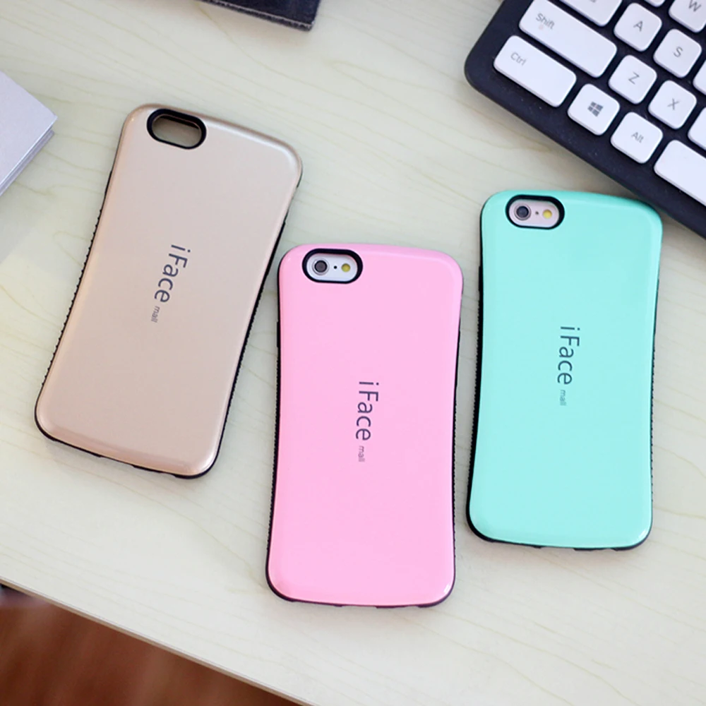 Sinbeda iFace mall для iphone 4S 5G 5S 5C Чехлы TPU + PC противоударный Гибридный жесткий чехол
