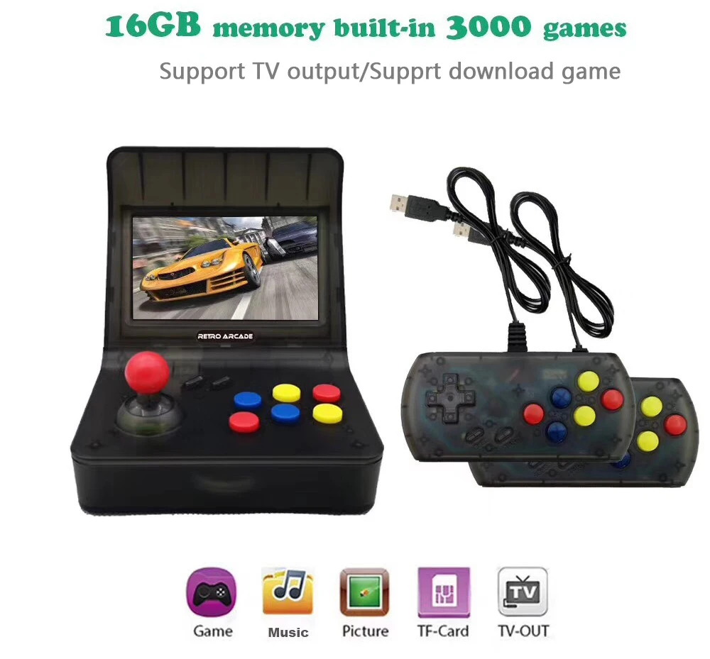 Portable Retro Mini Handheld Game Console 4.3 Inch 64bit 3000 Video Games classical Family Game Console Gift RETRO ARCADE
Portable Retro Mini Handheld Game Console 4.3 Inch 64bit 3000 Video Games classical Family Game Console Gift RETRO ARCADE