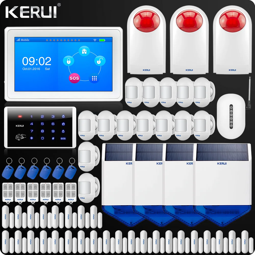 2019 K7 7 Inch TFT Display Touch Screen WIFI GSM Alarm System Home Alarm Security Wifi IP Outdoor Camera Repeater Portable
2019 K7 7 Inch TFT Display Touch Screen WIFI GSM Alarm System Home Alarm Security Wifi IP Outdoor Camera Repeater Portable