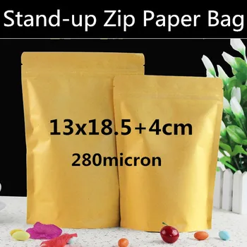 100pcs/lot 13cm x 18.5cm +4cm (5.1'' * 7.3'') Kraft Paper Packaging Bag,Food Grade Bag,Stand up Zip Bag
100pcs/lot 13cm x 18.5cm +4cm (5.1'' * 7.3'') Kraft Paper Packaging Bag,Food Grade Bag,Stand up Zip Bag