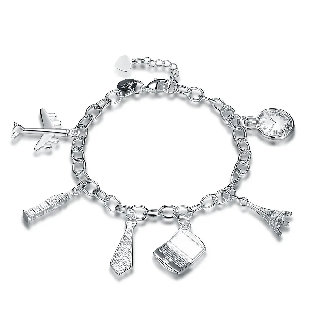 New Design Silver Bracelet Bangle for Women European Charm Geometry Fit Bracelets Jewelry Gift
New Design Silver Bracelet Bangle for Women European Charm Geometry Fit Bracelets Jewelry Gift