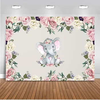 Neoback Elephant Baby Shower Backdrop for Party Photography Flower Decoration Supplies Background for Photographic Video
Neoback Elephant Baby Shower Backdrop for Party Photography Flower Decoration Supplies Background for Photographic Video