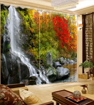 Fashion Customized Home Bedroom Decoration Water Maple Scenery Bed room Living room Office Hotel Cortinas 3D Curtain
Fashion Customized Home Bedroom Decoration Water Maple Scenery Bed room Living room Office Hotel Cortinas 3D Curtain