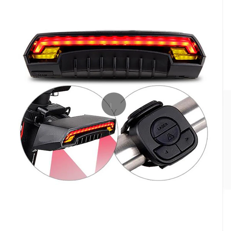 Laser Bike Taillight USB Rechargeable LED Cycling Rear Light Lamp 85 Lumen Mount Red Lantern For Bicycle Light Accessories
Laser Bike Taillight USB Rechargeable LED Cycling Rear Light Lamp 85 Lumen Mount Red Lantern For Bicycle Light Accessories