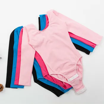 2019 New Style Gymnastics Leotards Kids Girls Spandex Cotton Long Sleeve Dance Wear Child 4 Colors Ballet with Snap Crotch
2019 New Style Gymnastics Leotards Kids Girls Spandex Cotton Long Sleeve Dance Wear Child 4 Colors Ballet with Snap Crotch