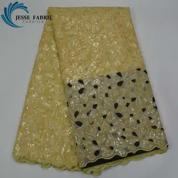 Latest African French Lace Fabric 2017 Best selling With sequins hollow Nigerian voile Lace Fabric yellow for wedding decoration
Latest African French Lace Fabric 2017 Best selling With sequins hollow Nigerian voile Lace Fabric yellow for wedding decoration