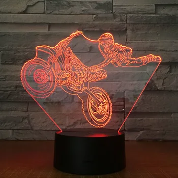 Motorcycle 7 color usb table lamp LED personality touch plug 3d night light 1961
Motorcycle 7 color usb table lamp LED personality touch plug 3d night light 1961