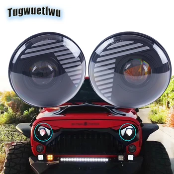 2 pcs 7inch round LED Headlights car light assembly drl high/low beam turn signal headlight with demon lamp for Jeep/Jimny/Benz
2 pcs 7inch round LED Headlights car light assembly drl high/low beam turn signal headlight with demon lamp for Jeep/Jimny/Benz