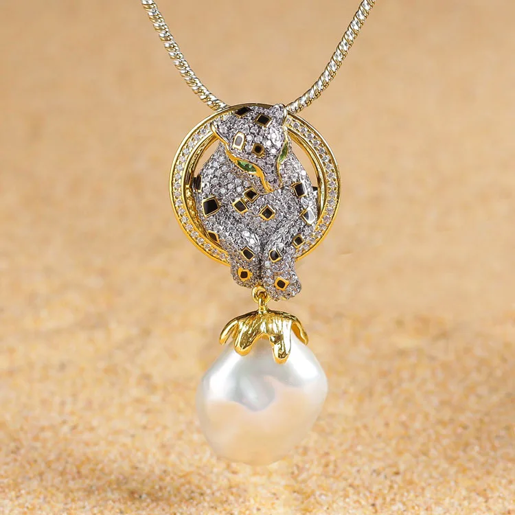 pearls deserve to act the role of Chinese zodiac animals tiger 925 sterling silver jewelry sweater chain pendant 
pearls deserve to act the role of Chinese zodiac animals tiger 925 sterling silver jewelry sweater chain pendant