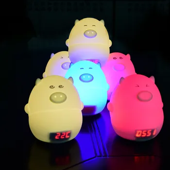 Lovely Cute Pig USB Night Light Bedroom Decor Mini LED Alarm Clock Lamp Table Lamp LED Night Light Operating Instruction USB
Lovely Cute Pig USB Night Light Bedroom Decor Mini LED Alarm Clock Lamp Table Lamp LED Night Light Operating Instruction USB