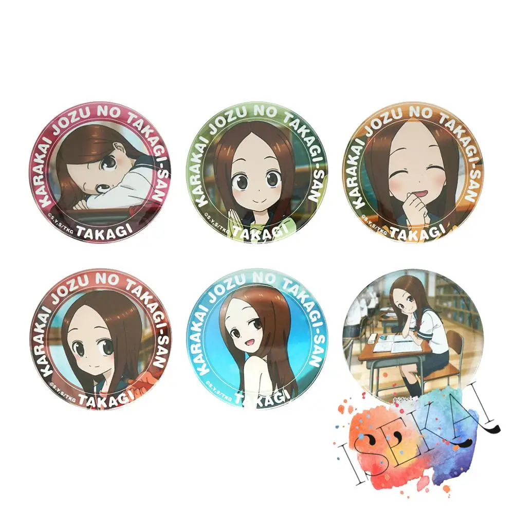 KARAKAI JOZU NO TAKAGI-SAN Anime Badge Takagisan TAKAGI Cute Metal Badge Pins Brooch Pins
KARAKAI JOZU NO TAKAGI-SAN Anime Badge Takagisan TAKAGI Cute Metal Badge Pins Brooch Pins
