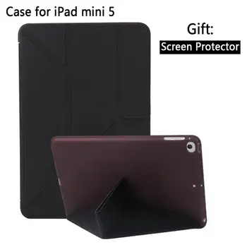 Case for iPad Mini 5 2019 Two Type Folding Stand Auto Sleep/Wake up Smart Cover for New iPad Mini 5 PU + PC Hard Back Cover
Case for iPad Mini 5 2019 Two Type Folding Stand Auto Sleep/Wake up Smart Cover for New iPad Mini 5 PU + PC Hard Back Cover