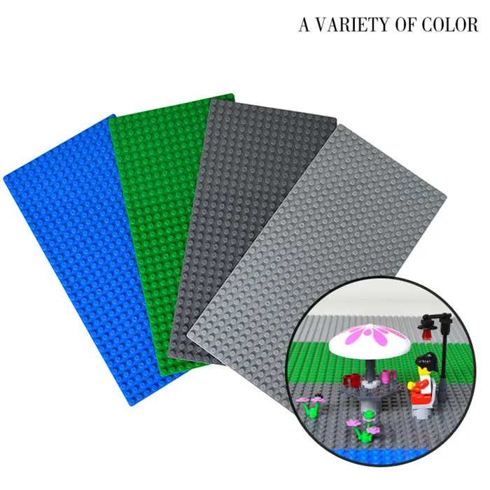 8pcs/lot! Quality WANGE Small Building Blocks Baseplate 32*16 Particles Base Plate 26*13cm Compatible with lego Bricks
8pcs/lot! Quality WANGE Small Building Blocks Baseplate 32*16 Particles Base Plate 26*13cm Compatible with lego Bricks