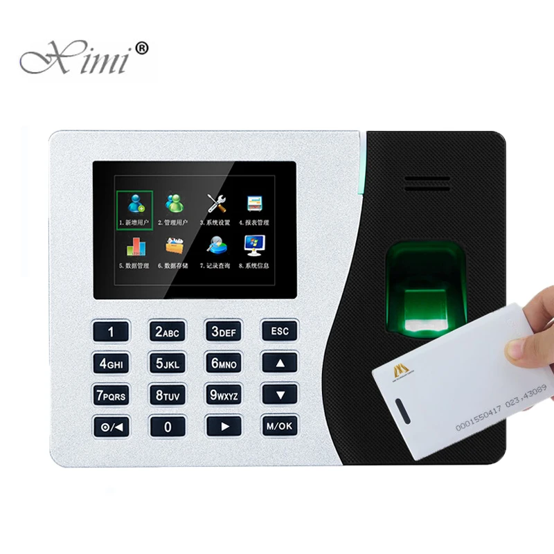 

New Arrival ZK K14 Fingerprint Time And Attendance System Biometric Time Recording With 125KHZ RFID Card Reader Linux System