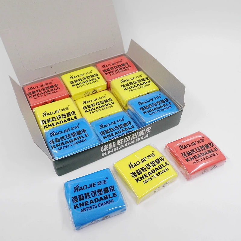 (3 Pieces/Lot) ART Erasers Kids Soft Eraser Kneadable Sketch Professional Senior Drawing Plasticine School Stationery HJ-6651
(3 Pieces/Lot) ART Erasers Kids Soft Eraser Kneadable Sketch Professional Senior Drawing Plasticine School Stationery HJ-6651