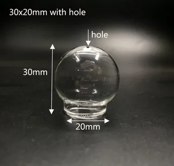30x20mm Clear Glass Ball Beads With Hole Globe Bubble Glass Bottle Glass Cover Dome Necklace Pendant DIY Craft 200/300/500pcs
30x20mm Clear Glass Ball Beads With Hole Globe Bubble Glass Bottle Glass Cover Dome Necklace Pendant DIY Craft 200/300/500pcs