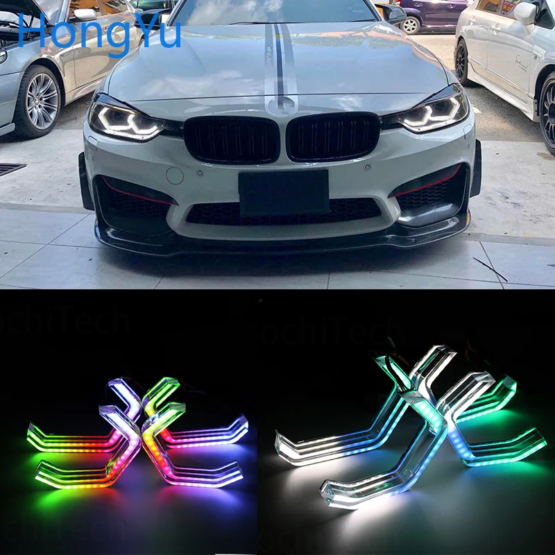 

for 2014-up BMW F31 3 Series Wagon Accessories RGBW Multi Color ICONIC M4 Style Crystal Angel Eyes Kit DRL