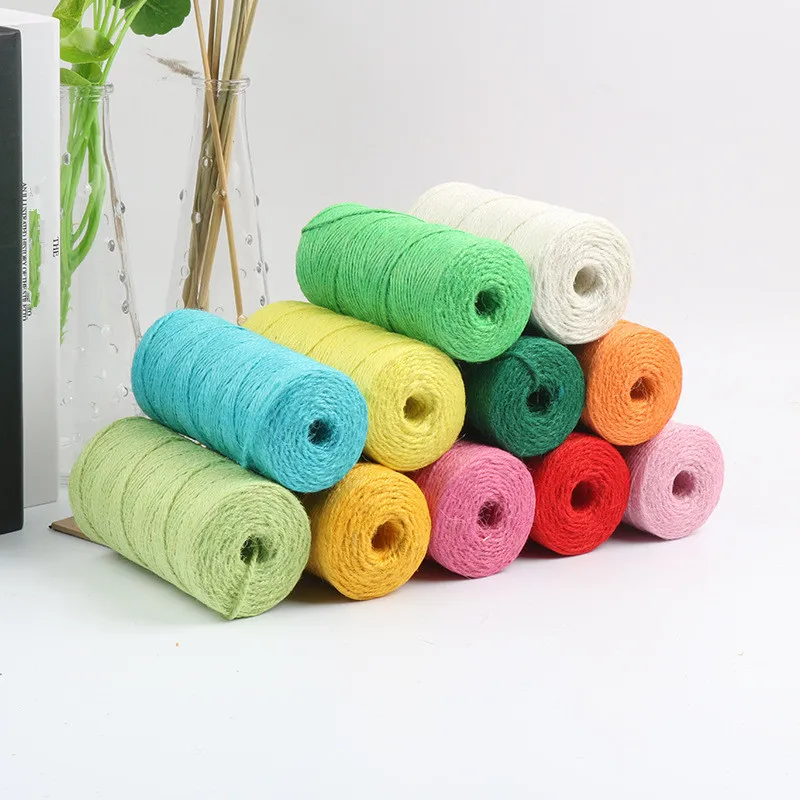 100M(109Yards) Natural Hemp Rope DIY Hang Tag Gift Packing Color Cords Wedding Party Decor Crafts Arts Jute Twine Burlap String
100M(109Yards) Natural Hemp Rope DIY Hang Tag Gift Packing Color Cords Wedding Party Decor Crafts Arts Jute Twine Burlap String