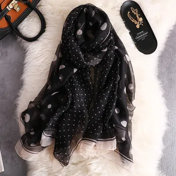 RUNMEIFA Luxury Brand 2019 New Fashion Summer Silk Scarf For Women Spot Print Long Wrap and Shawl Beach Hijab Female Foulard
RUNMEIFA Luxury Brand 2019 New Fashion Summer Silk Scarf For Women Spot Print Long Wrap and Shawl Beach Hijab Female Foulard