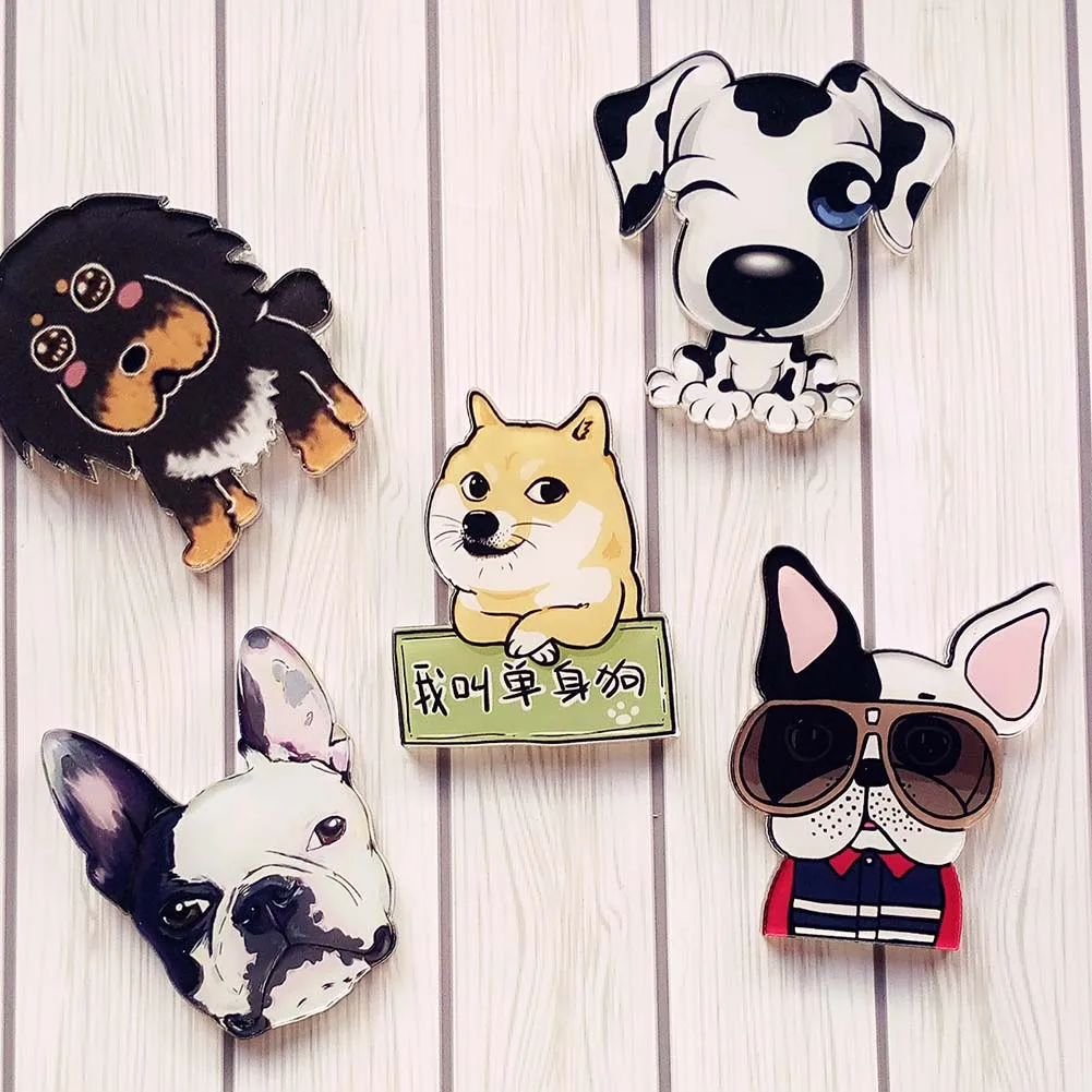 Charm Pet Dogs Pendant Badge Decorated Pins Cartoon Cute Brooches Phone Shell Paste Dual Use To Act Role Of Men And Women Gift 
Charm Pet Dogs Pendant Badge Decorated Pins Cartoon Cute Brooches Phone Shell Paste Dual Use To Act Role Of Men And Women Gift