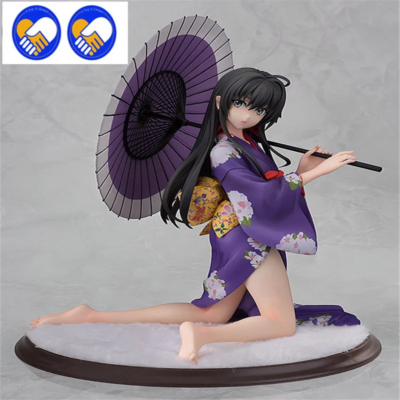 Image 1pcs 17cm pvc Japanese sexy anime figure My Teen Romantic Comedy SNAFU Yukinoshita Yukino kimono ver action figure P755