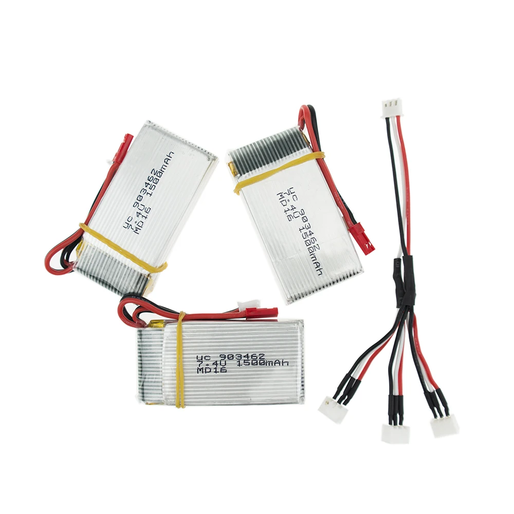 3 шт./лот 2S 7 4 V 1500Mah 25C JST разъем Lipo батарея с 1split3 кабель зарядное устройство для WLtoys