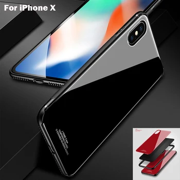 for iPhone X Case Cover TPU Frame Bumper Tempered Glass Mirror Back Protective Cover Support Wireless Charging
for iPhone X Case Cover TPU Frame Bumper Tempered Glass Mirror Back Protective Cover Support Wireless Charging