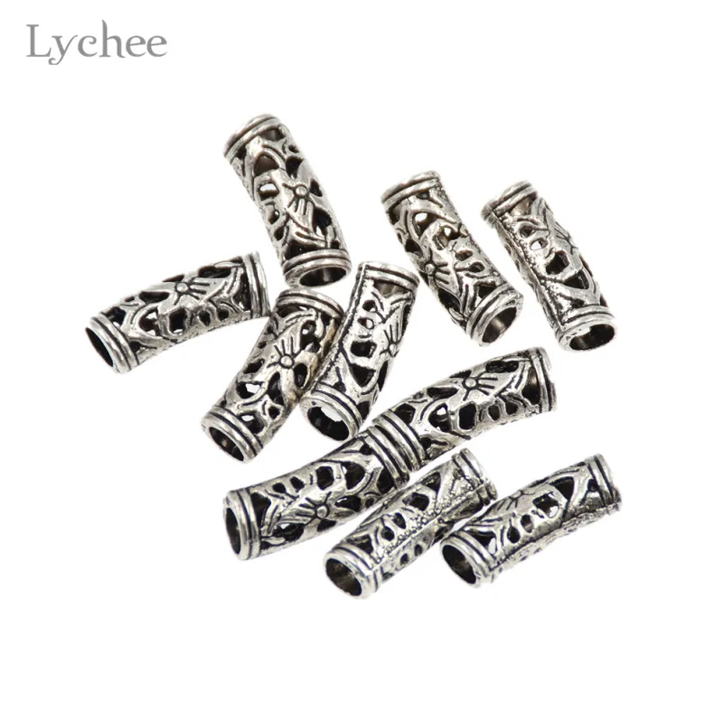 Lychee 10pcs/Lot Antique Siliver Color Metal Floral Hair Braid Dread Dreadlock Beads Clips Cuff Headwear Jewelry for Men Women
Lychee 10pcs/Lot Antique Siliver Color Metal Floral Hair Braid Dread Dreadlock Beads Clips Cuff Headwear Jewelry for Men Women
