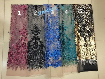 Newest design sequins Bridal Net Lace DiuDiu-1144 top Quality Nigerian French Lace Fabric
Newest design sequins Bridal Net Lace DiuDiu-1144 top Quality Nigerian French Lace Fabric